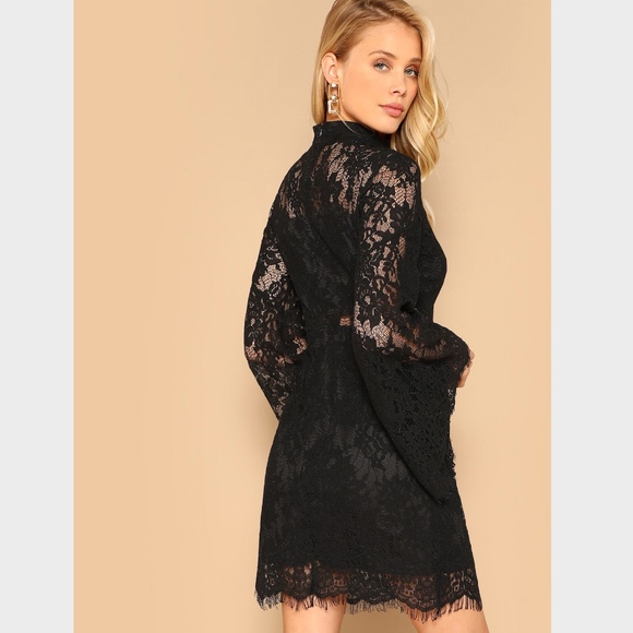 All Over Lace Mini Dress - Picture 4 of 8
